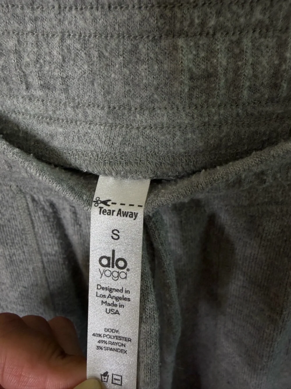 Alo Yoga Soho Sweatpant Athletic Heather Grey Womens Size S